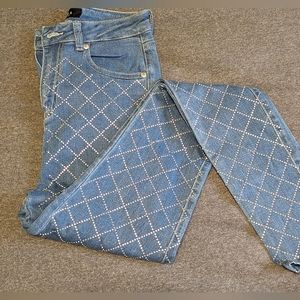 AKIRA Iridescent High-Rise Skinny Jeans - Size 11 (w29)